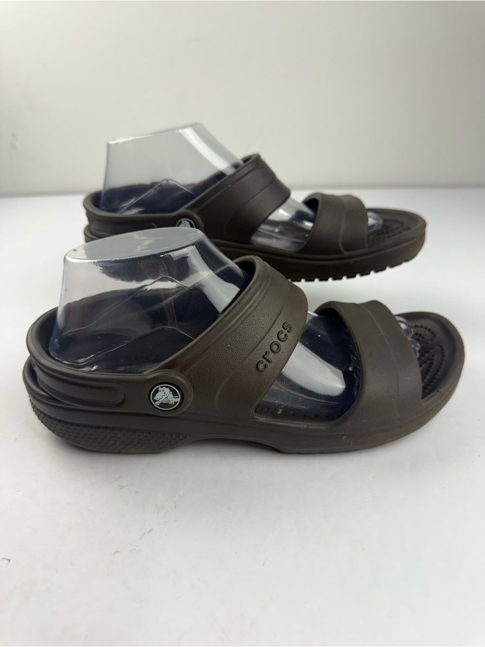 Crocs Womens 9 Mens 7 Classic Sandal Brown Open Toe Comfort Shoe